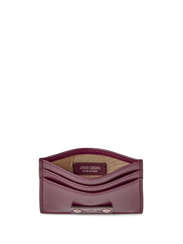 半額セール JIMMY CHOO UMIKA QUILTED NAPPA CARD CASE UMIKA | Ballet Pink Quilted Nappa Leather Card Holder with
