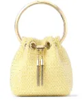 Jimmy Choo Micro Bon Bon beaded tote bag - Yellow