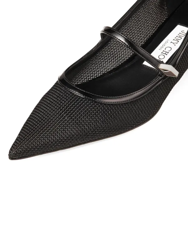 Jimmy Choo Carolyn Ballerina Shoes | Black | FARFETCH