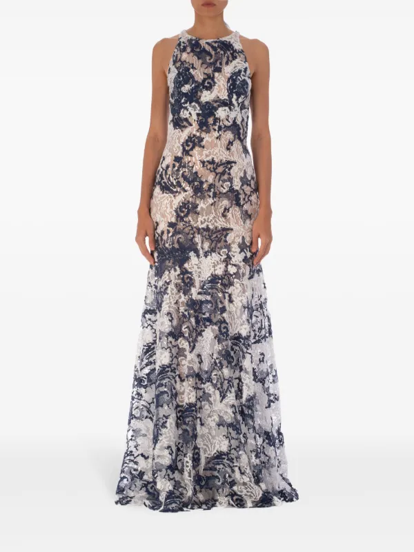 Silvia Tcherassi Vestido Largo Chenoa Azul FARFETCH CO