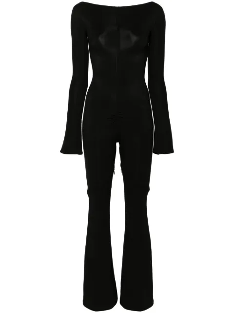 Courrèges Ellipse zip-up crepe jumpsuit 