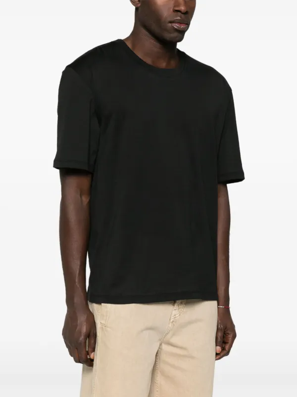 LANEUS BLACK コットン Tシャツ Laneus コットン Tシャツ | ブラック | FARFETCH JP