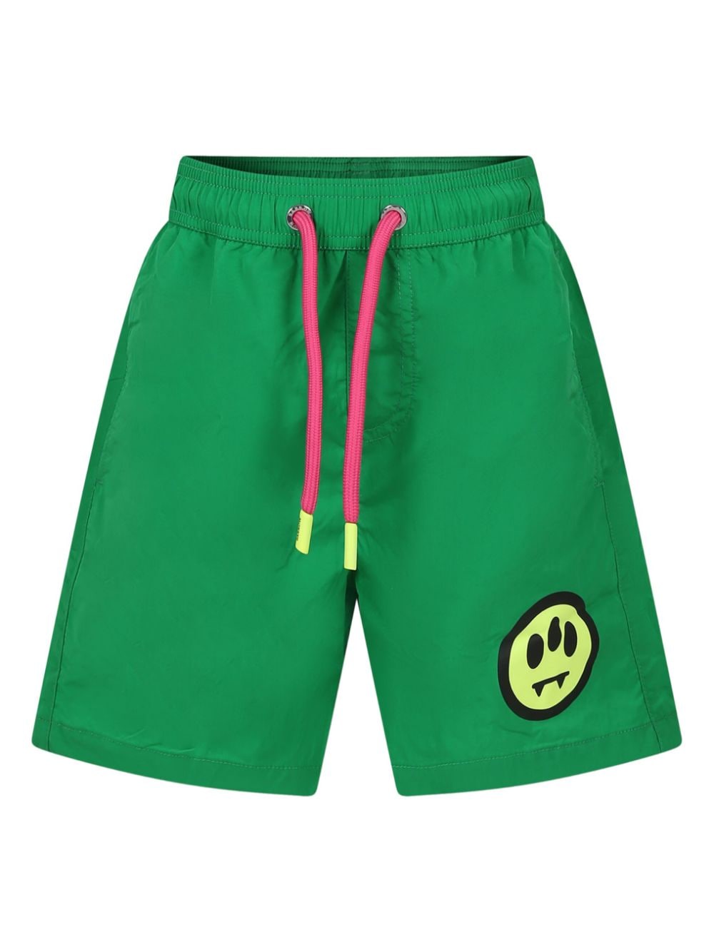 Shop Barrow Logo-print Swim Shorts In Green