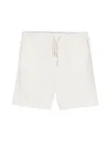 Costumein elasticated-waistband linen shorts - White