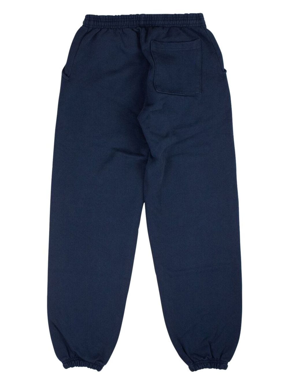 Shop Sp5der Atlanta Cotton Track Pants In Blue