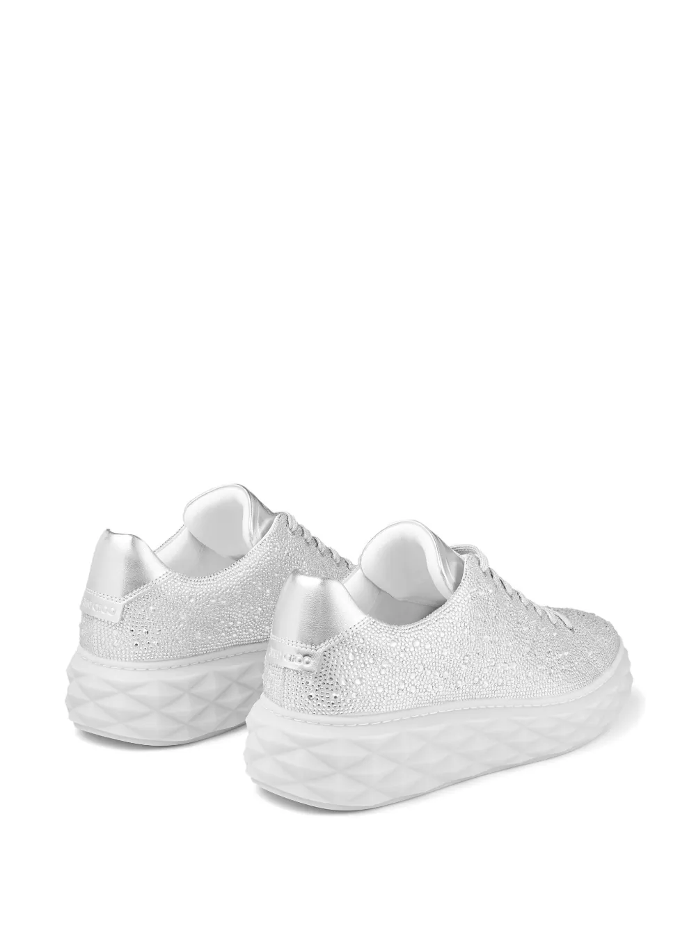 Jimmy Choo Diamond Light sneakers verfraaid met kristallen Zilver