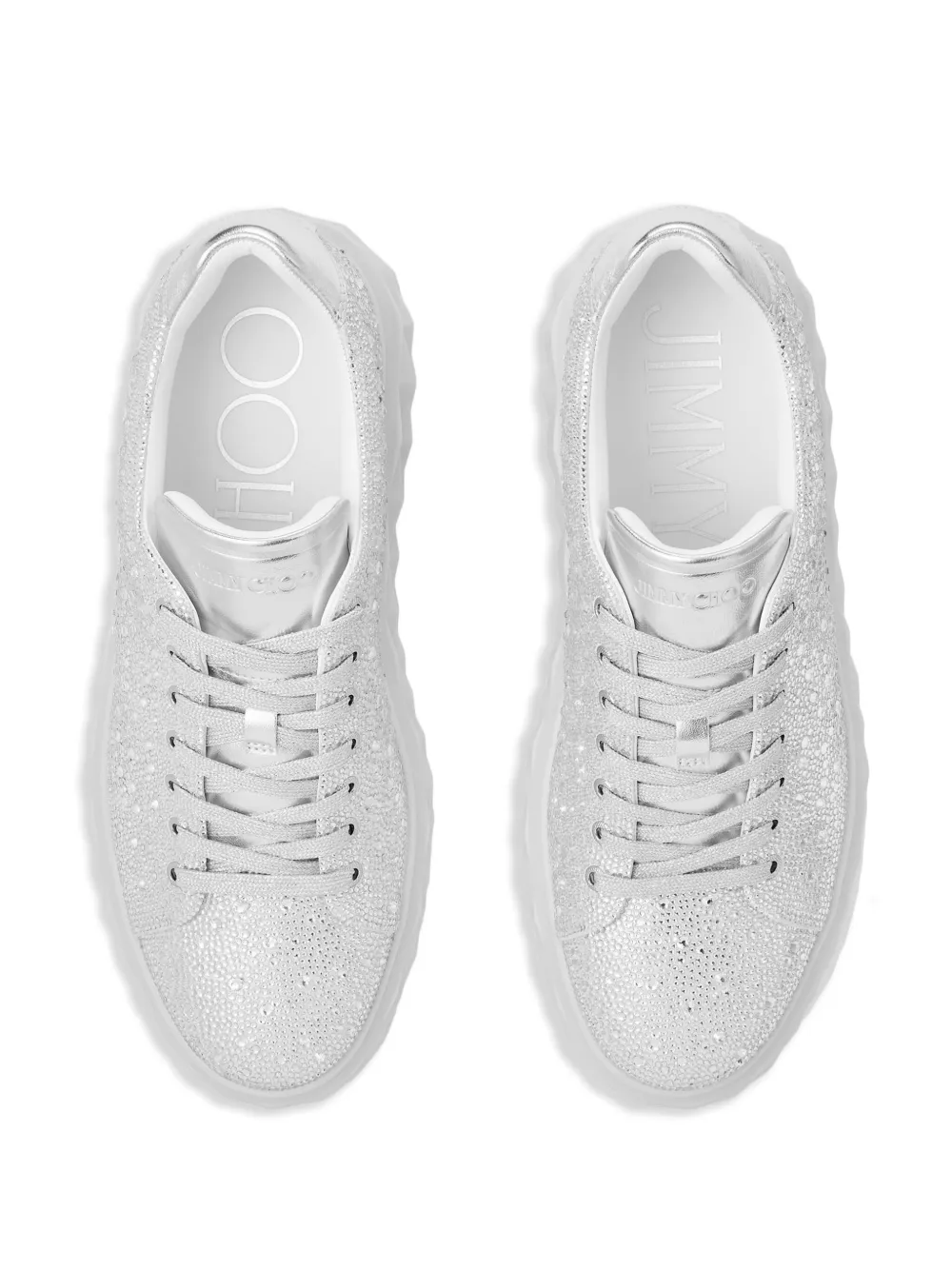 Jimmy Choo Diamond Light sneakers verfraaid met kristallen Zilver