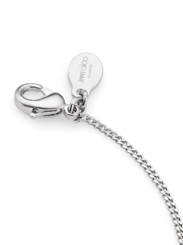 ネックレス・ペンダント Jimmy Choo DIAMOND JC CHAIN NECKLACE Jimmy Choo Diamond JC Chain Necklace | Silver | FARFETCH GE