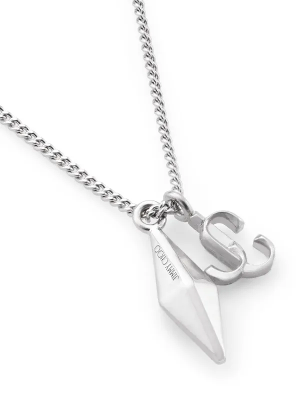 ネックレス・ペンダント JIMMY CHOO DIAMOND JC CHAIN NECKLACE Jimmy Choo Diamond JC Chain Necklace | Silver | FARFETCH BH