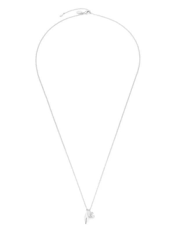 ネックレス・ペンダント Jimmy Choo DIAMOND JC CHAIN NECKLACE Diamond Chain Necklace| Silver Finish Necklace| JIMMY CHOO