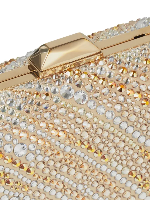 Jimmy offers Choo metallic gold clutch purse