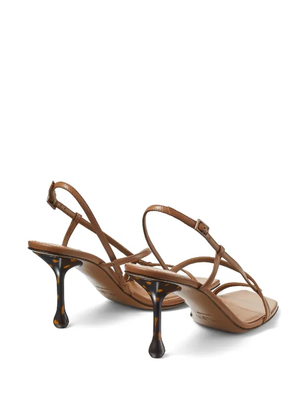 サンダル・ミュール JIMMY CHOO Brown Leather Etana Mules Etana 50 leather mules in brown - Jimmy Choo | Mytheresa