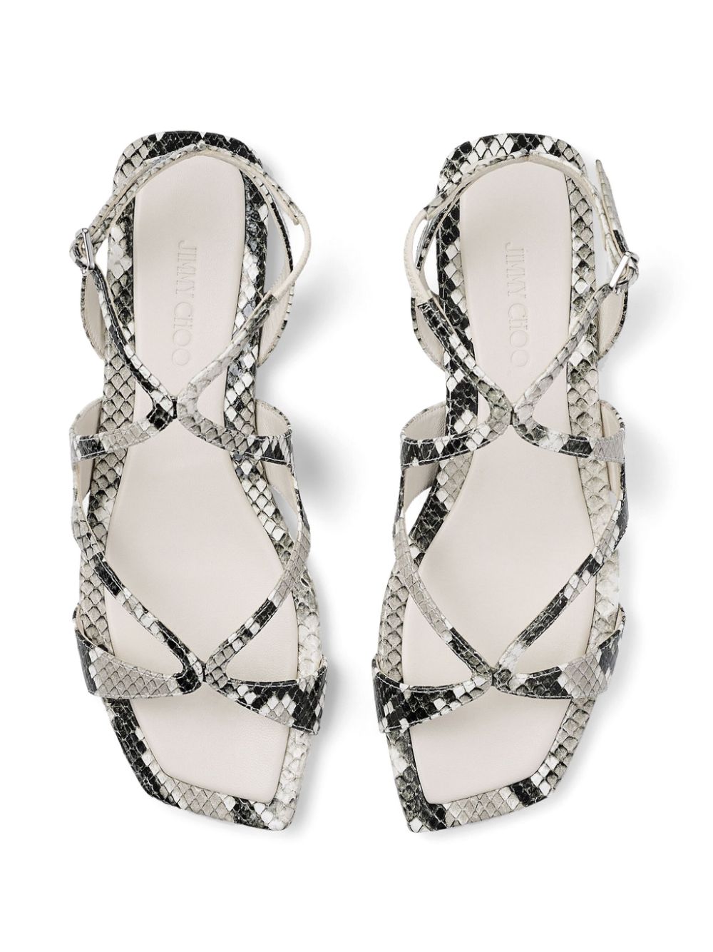 Jimmy Choo Ayla snake-print leather sandals Women