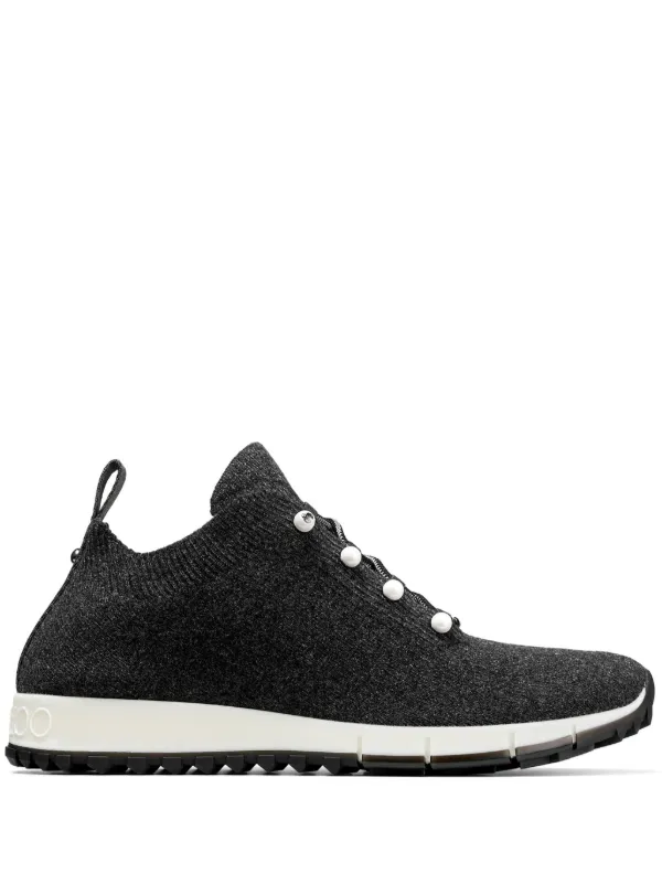 Jimmy Choo Veles trainers women Fabric Rubber Lurex 37 Black