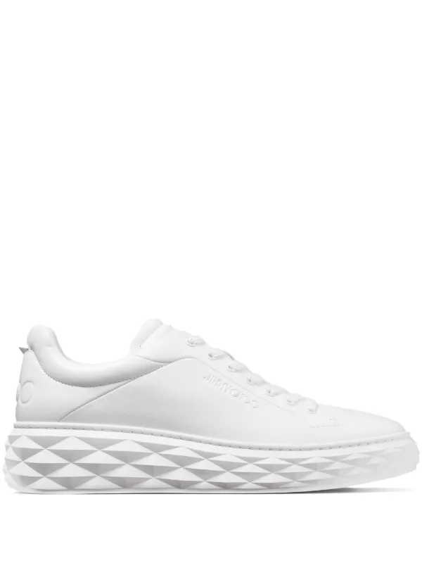 Jimmy Choo Diamond Maxi M II Sneakers in White