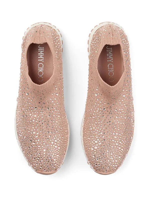 Jimmy Choo Verona crystal-embellished Sneakers | Pink | FARFETCH