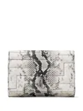 Jimmy Choo Avenue snakeskin-effect clutch bag - Grey