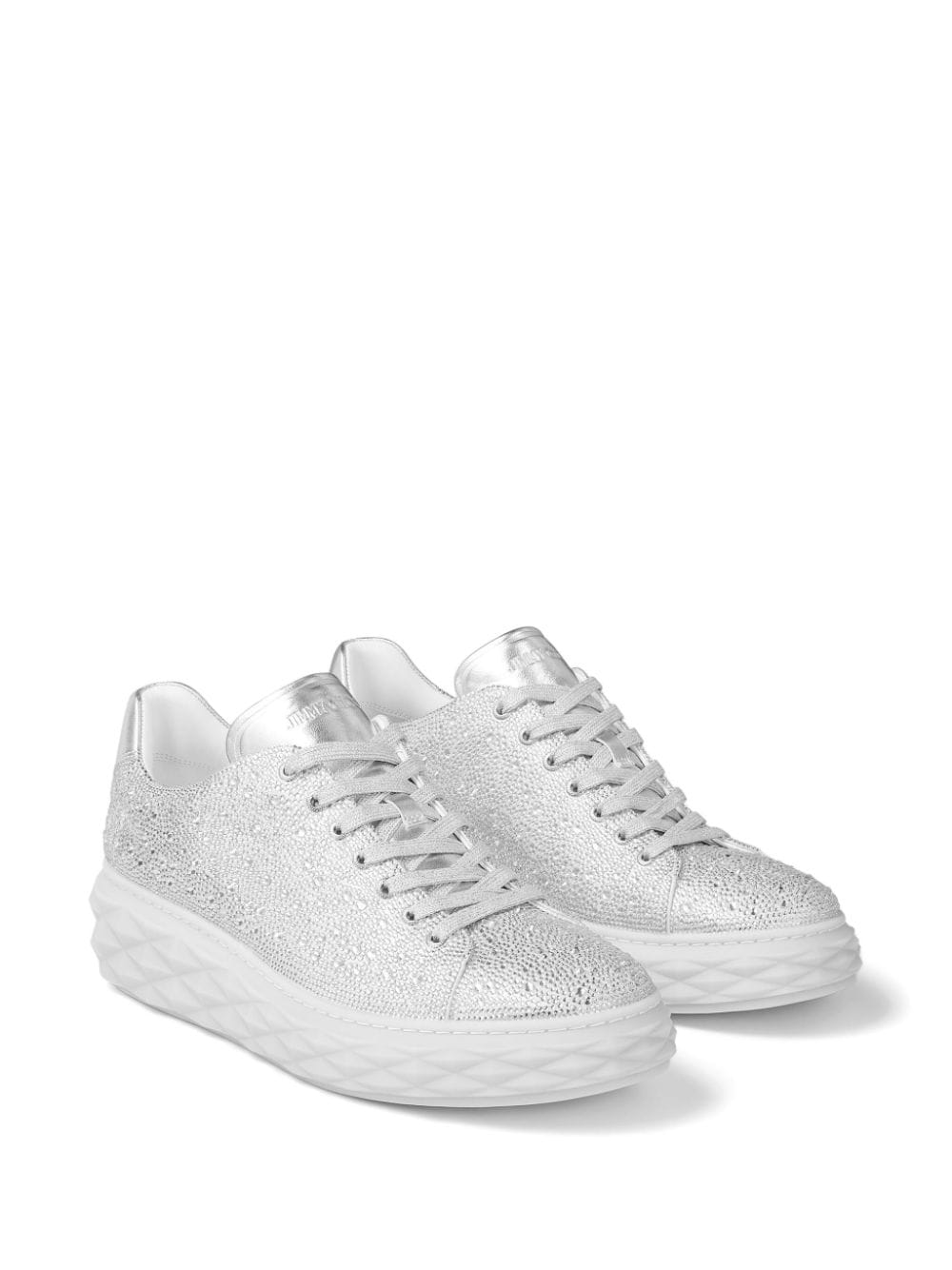 Shop Jimmy Choo Diamond Light Trainers In Silber