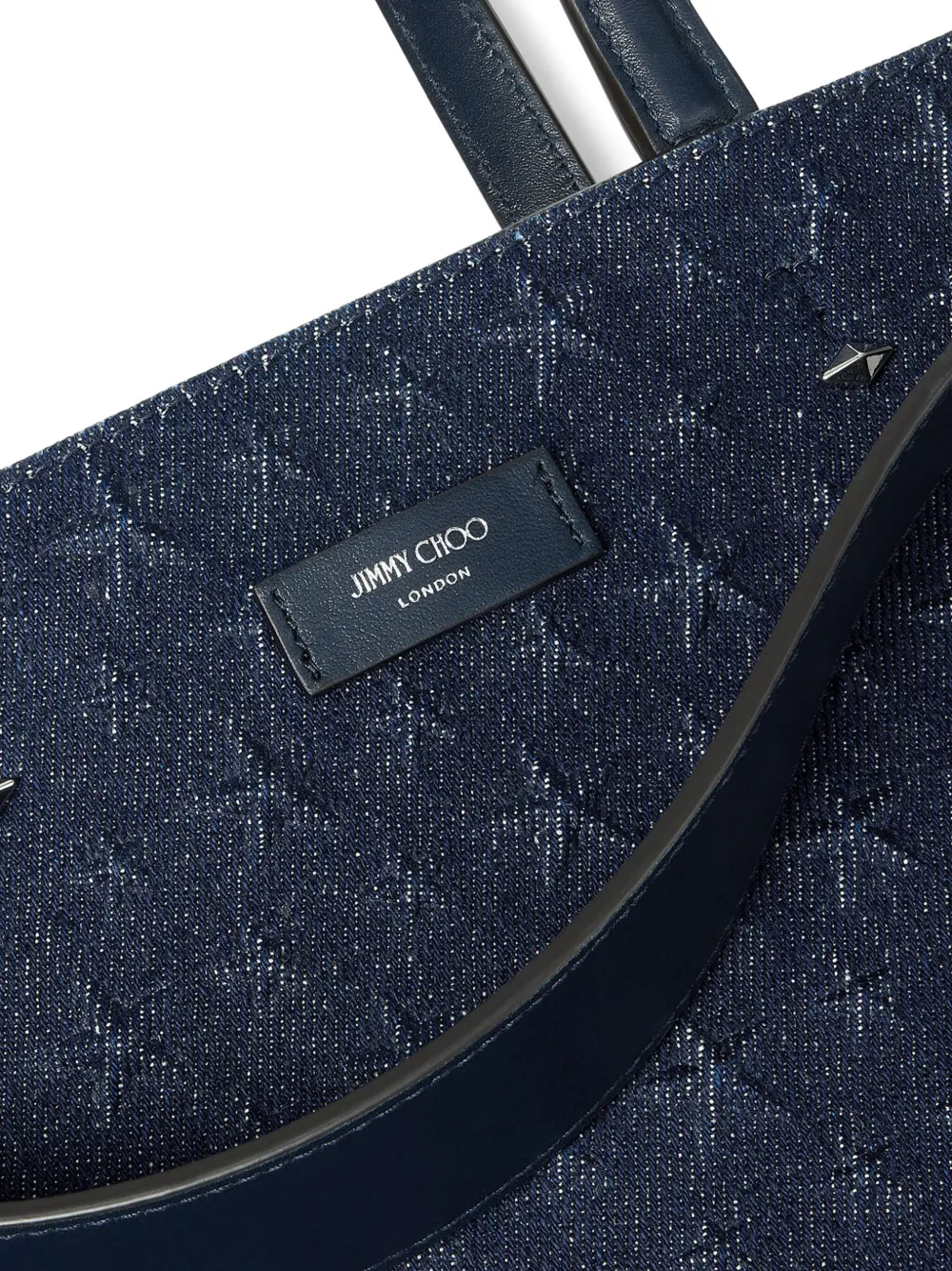 Jimmy Choo Medium Lenny Tote Bag In Blue