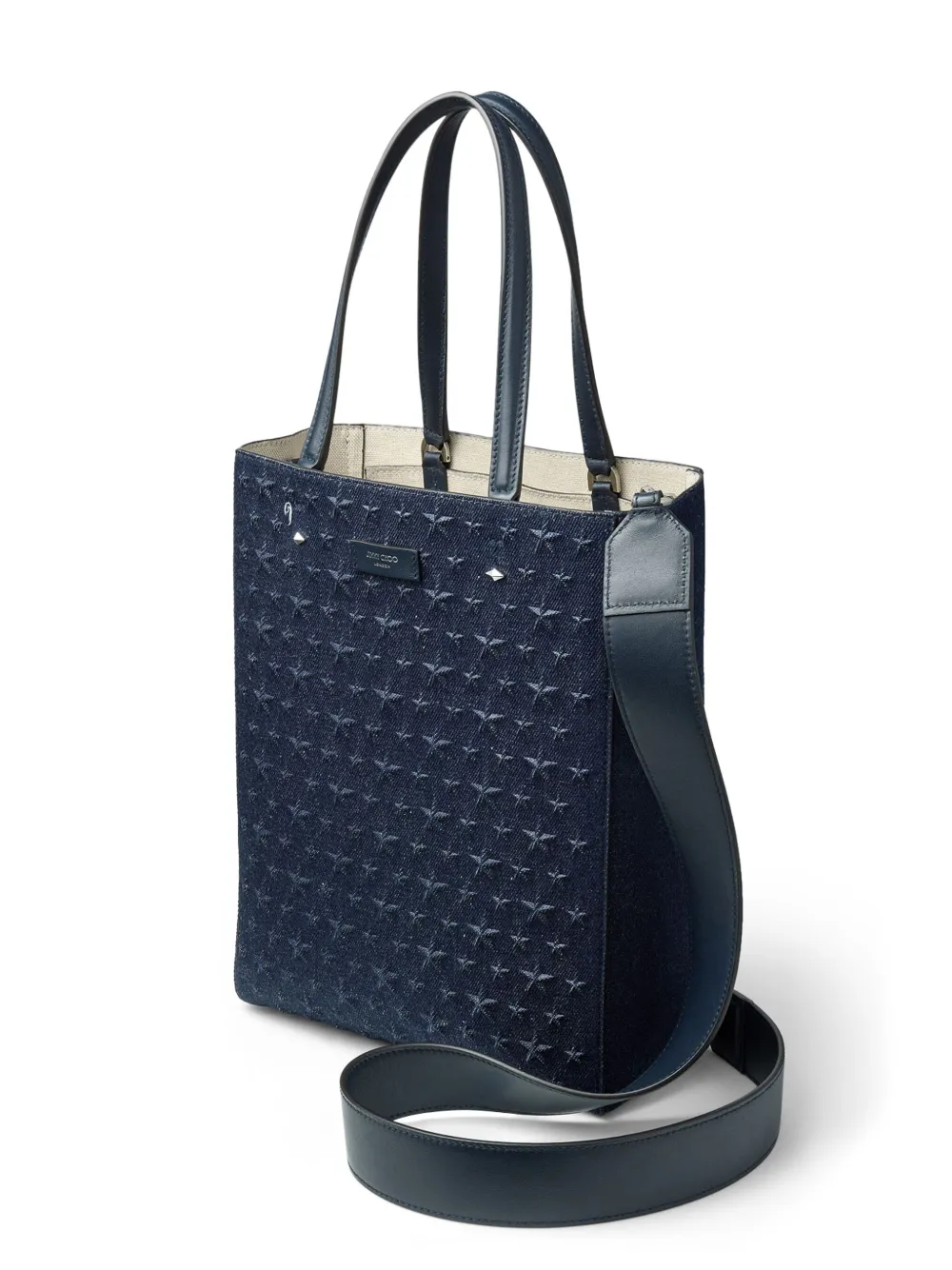 Jimmy Choo Medium Lenny Tote Bag In Blue
