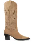 Jimmy Choo Cece 60mm suede boots - Neutrals