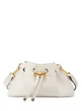 Jimmy Choo small Cinch bucket bag - White