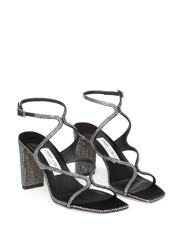 【関税込み】Jimmy Choo ブラック Avenue 85 サンダル JIMMY CHOO 関税込み Avenue 50 leather mules (Jimmy Choo