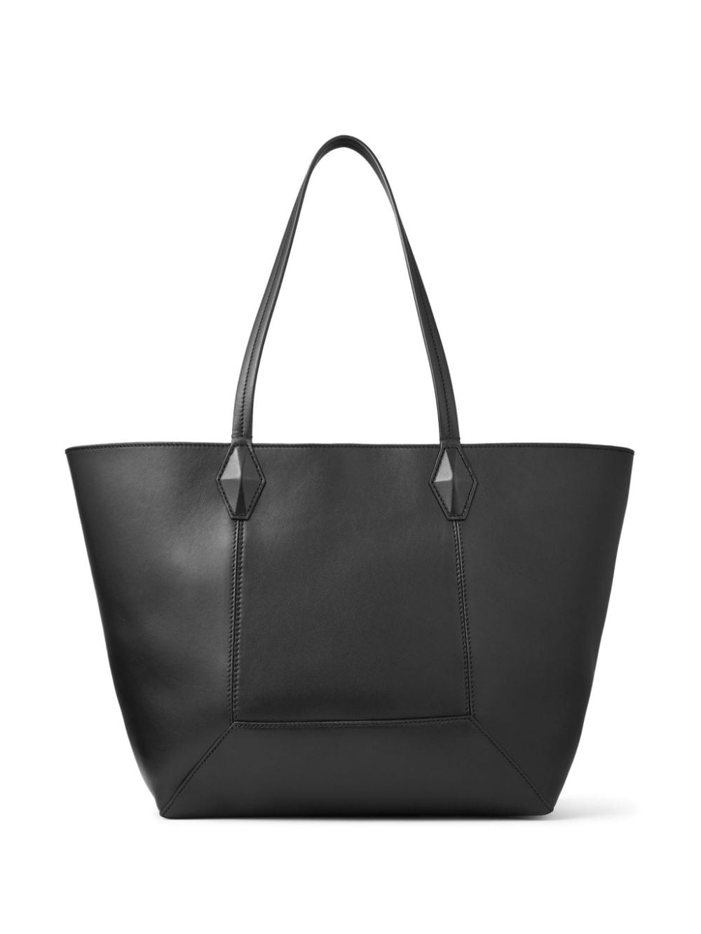 Jimmy Choo Diamond Visetos medium gebreide shopper - Zwart