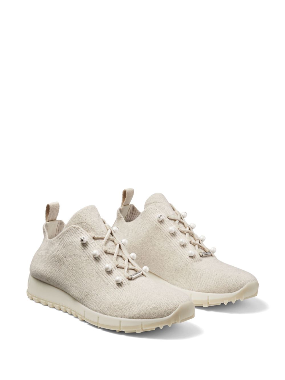 Shop Jimmy Choo Veles Trainers In Neutrals