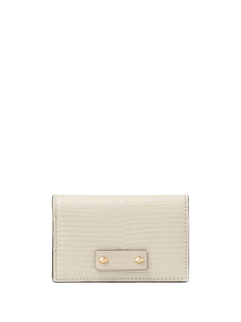 Jimmy Choo Nello snakeskin-effect leather card holder Women