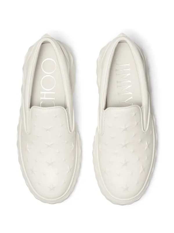 Jimmy Choo Diamond slip-on Sneakers | White | FARFETCH ID