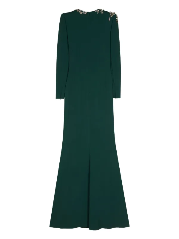 slim fit dress slacks Kris Pleated Maxi Dress - Martini Olive main image 1
