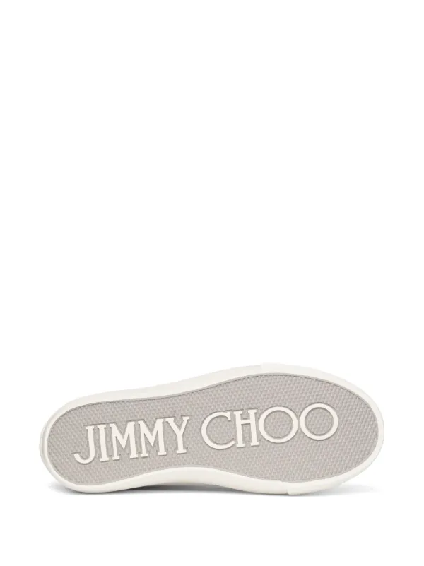 Jimmy Choo Palma Maxi Glitter Sneakers | Silver | FARFETCH
