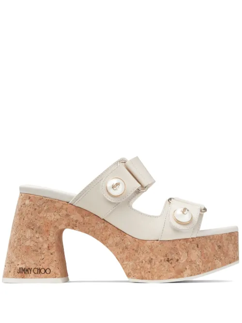 Sandales Fayence 95 mm à plateforme - Jimmy Choo - Modalova