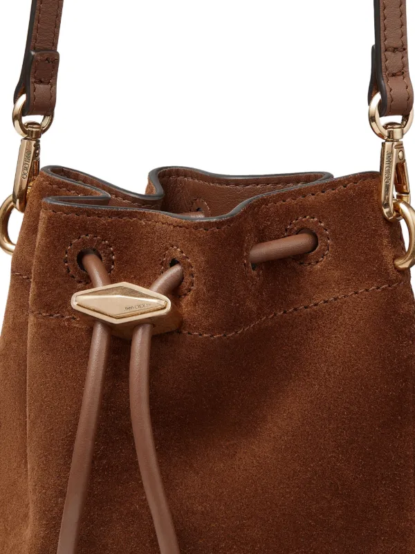 Jimmy Choo Cinch Mini Bucket Bag | Brown | FARFETCH