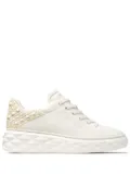 Jimmy Choo Diamond Maxi pearl-embellished sneakers - Neutrals