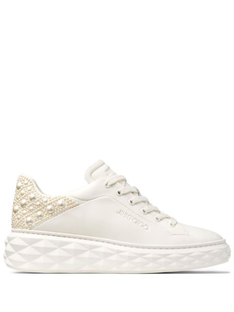 Jimmy Choo Diamond Maxi pearl-embellished sneakers Women