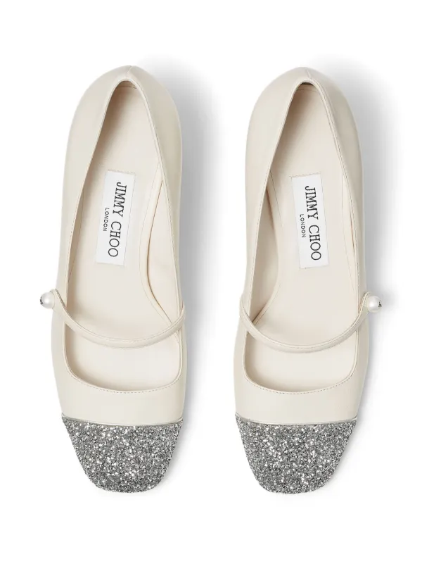 Jimmy Choo Sapato Elisa Com Salto 45mm | Branco | FARFETCH BR