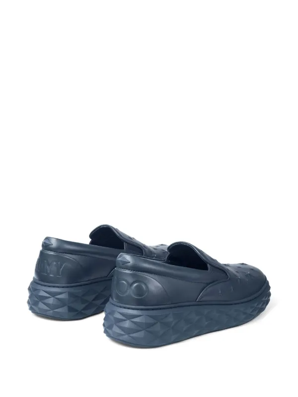 JIMMY CHOO ネイビー キルティング ミュール Jimmy Choo Diamond slip-on Sneakers | Blue | FARFETCH ZA