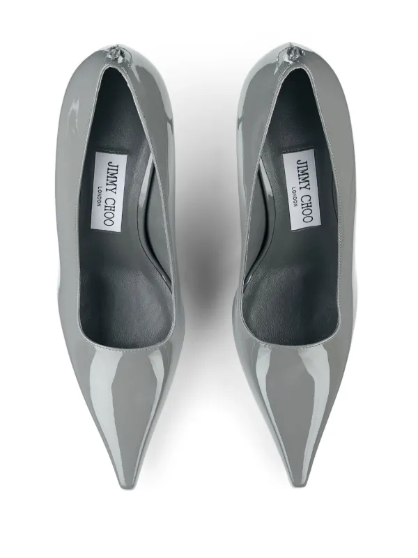 Jimmy Choo 80mm Ixia Pumps Grey FARFETCH ID