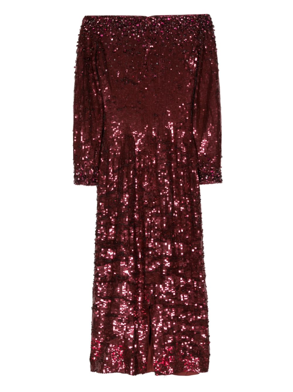 Shop Jenny Packham Ballroom Blitz Sequin-embellished Dress In Red