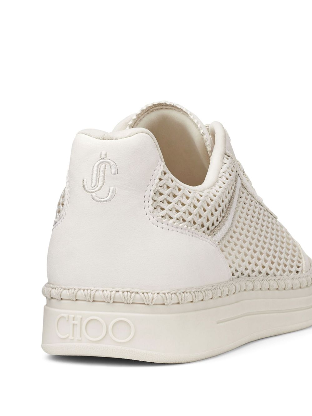 Jimmy Choo Rimini low-top leren sneakers Wit