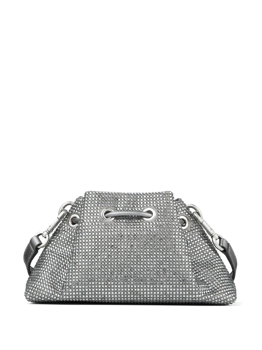 Jimmy Choo Bon Bon schoudertas verfraaid met kristallen - Zilver