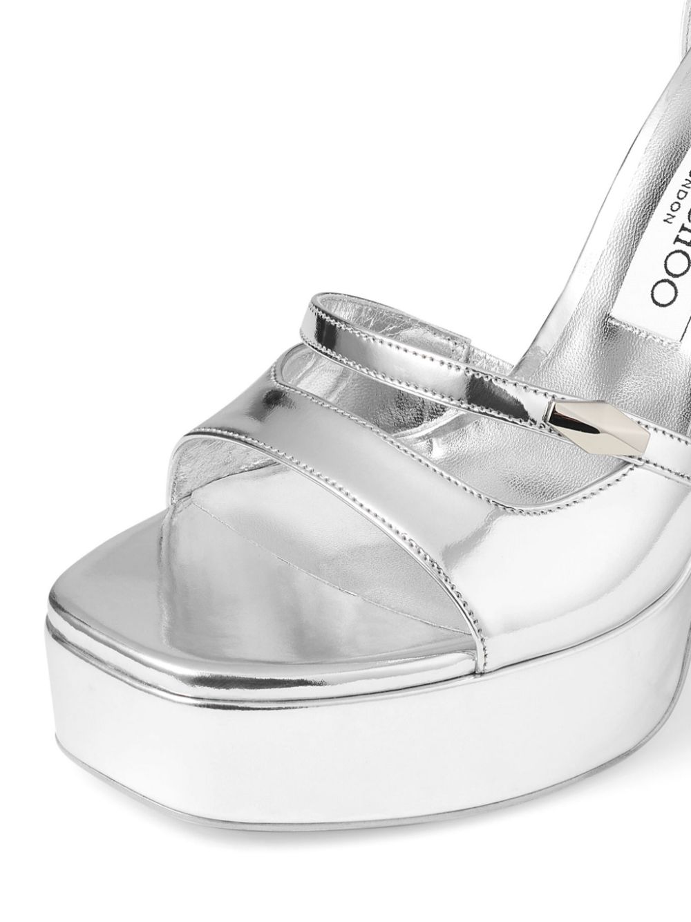 Jimmy Choo 125 mm Claressa sandalen Zilver