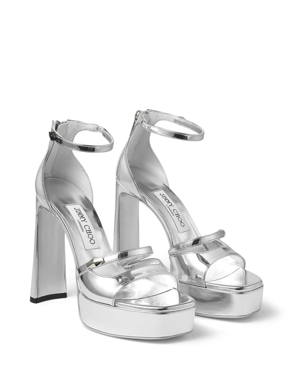 Jimmy Choo 125 mm Claressa sandalen - Zilver