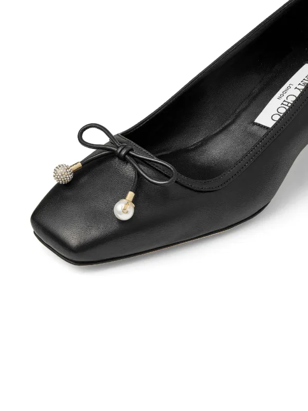 【関税込み】Jimmy Choo ブラック Elme バレエシューズ Amazon | [Jimmy Choo] [ジミーチュウ] バレエシューズ フラット