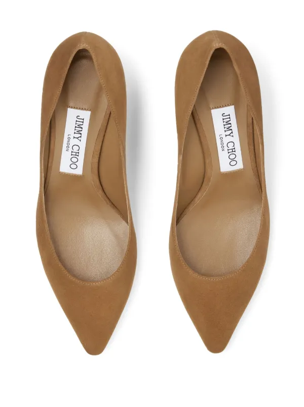 Jimmy Choo ブラウン スエード パンプス