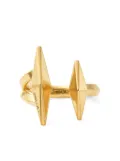 Jimmy Choo logo-engraved ring - Gold