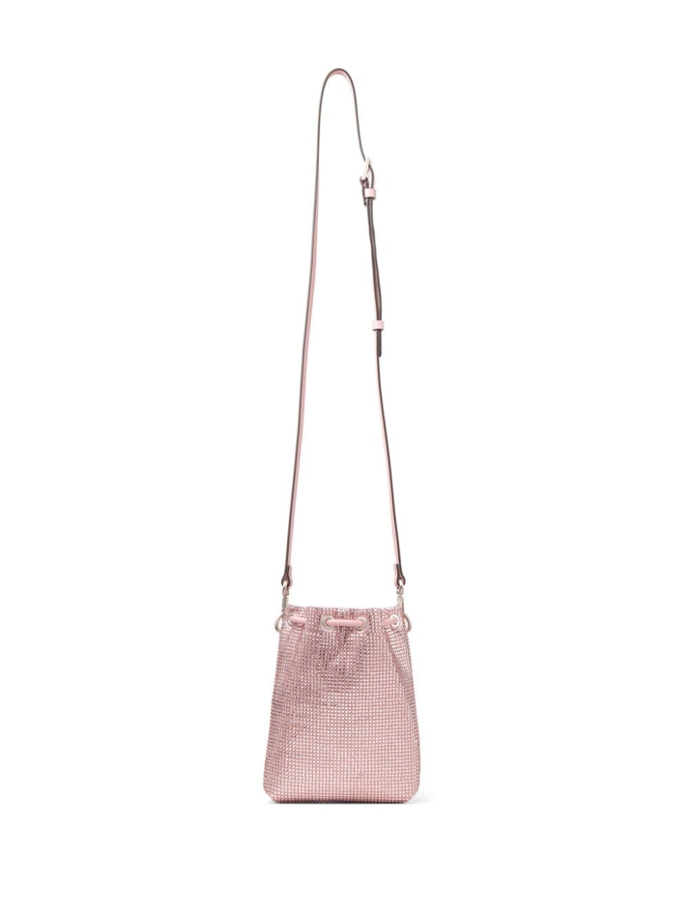 Shop Jimmy Choo Mini Bon Bon Bucket Bag In Pink