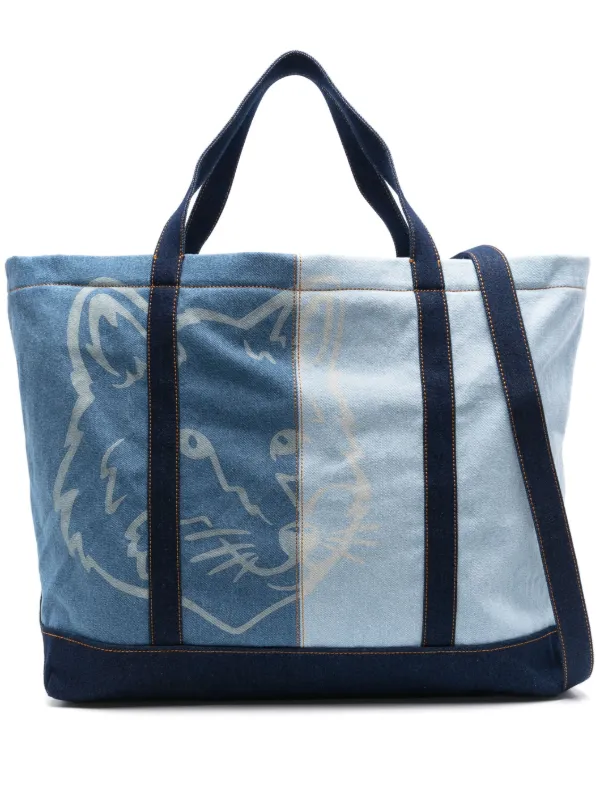 【送料&関税込】Maison KitsunAC Fox Head Print Bag Amazon | (メゾンキツネ) MAISON KITSUNE トートバッグ FOX HEAD